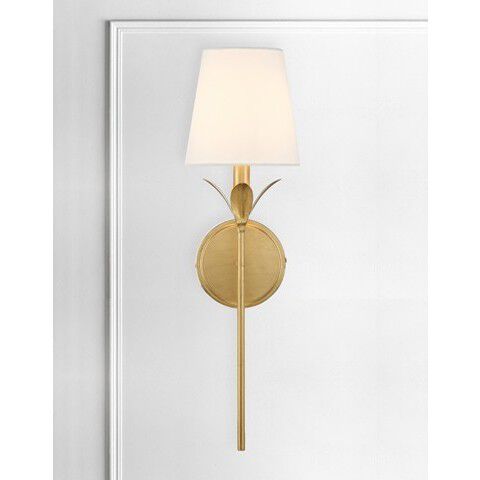 Broche Sconce Wall Light in Antique Gold