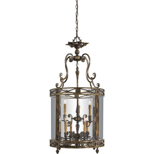 Jonathan 9 Light 22 inch Oxide Brass Foyer Pendant Ceiling Light