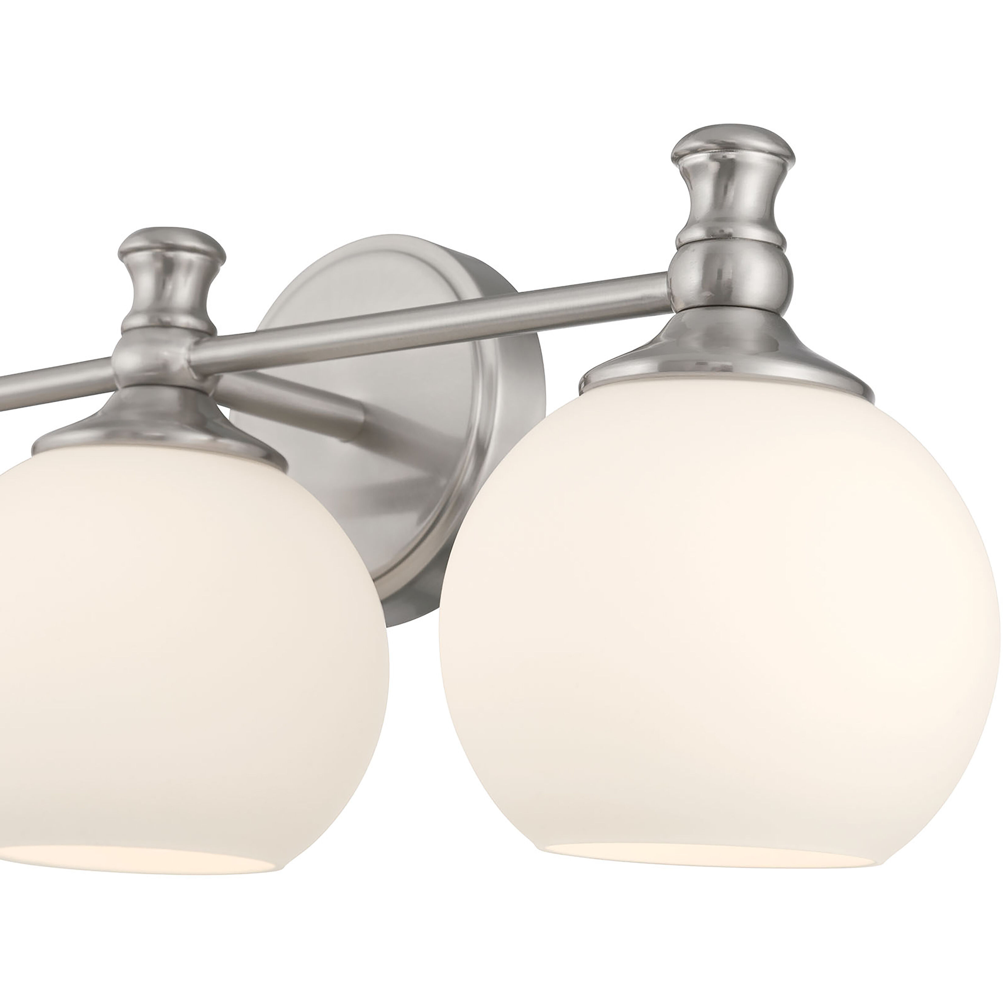 Orlisse 3 Light 23.5 inch Brushed Nickel Bathroom Vanity Light Wall Light