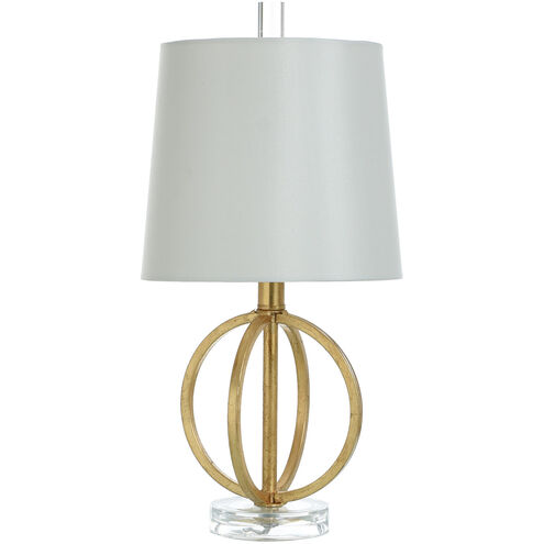 Signature 20 inch 60 watt Antique Gold Table Lamp Portable Light