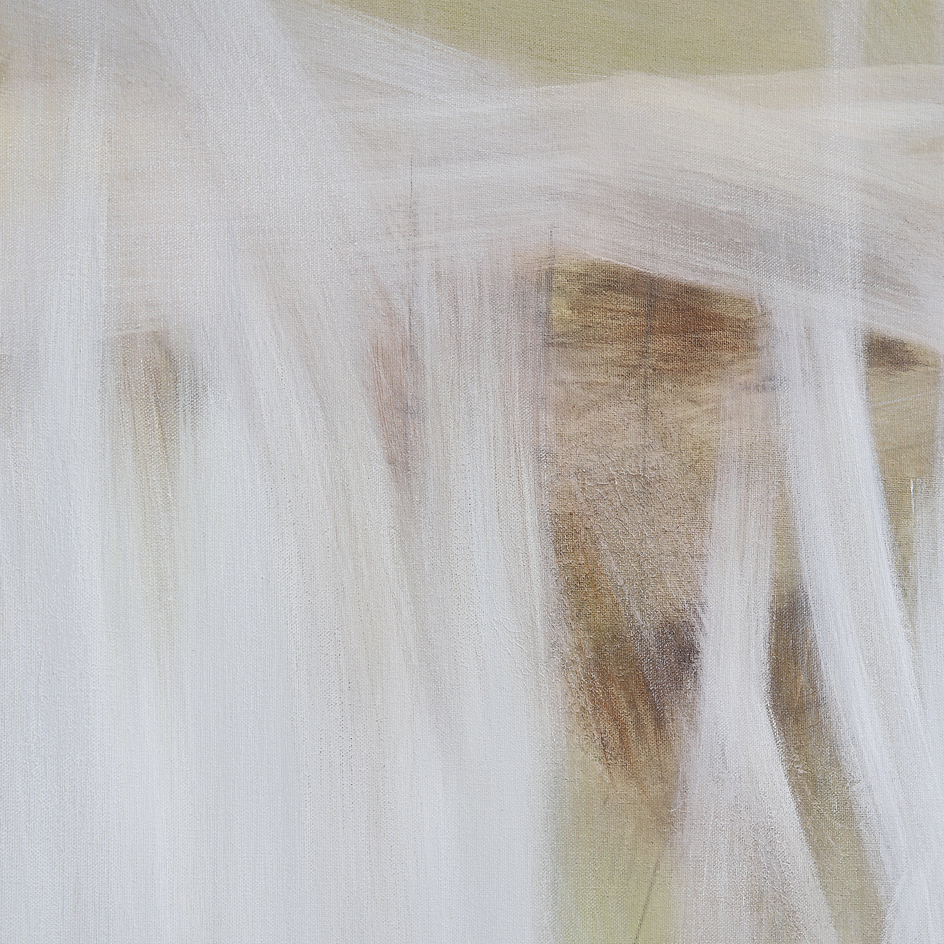 Bonnet White/Beige/Yellow Canvas Art