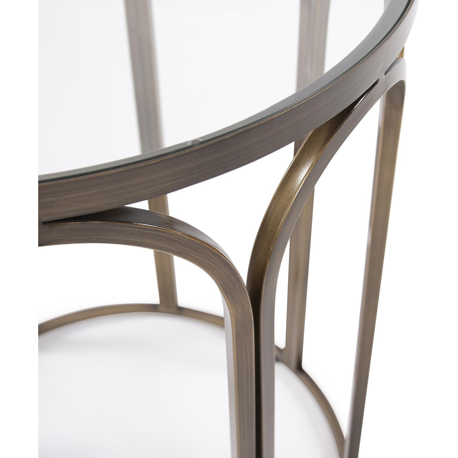 Palladio 24 X 20 inch Brass Side Table