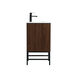 Eugene 19 X 18 X 33.5 inch Walnut Vanity Sink Set