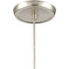 Planetario 1 Light 5 inch Light Brown with Satin Nickel Mini Pendant Ceiling Light