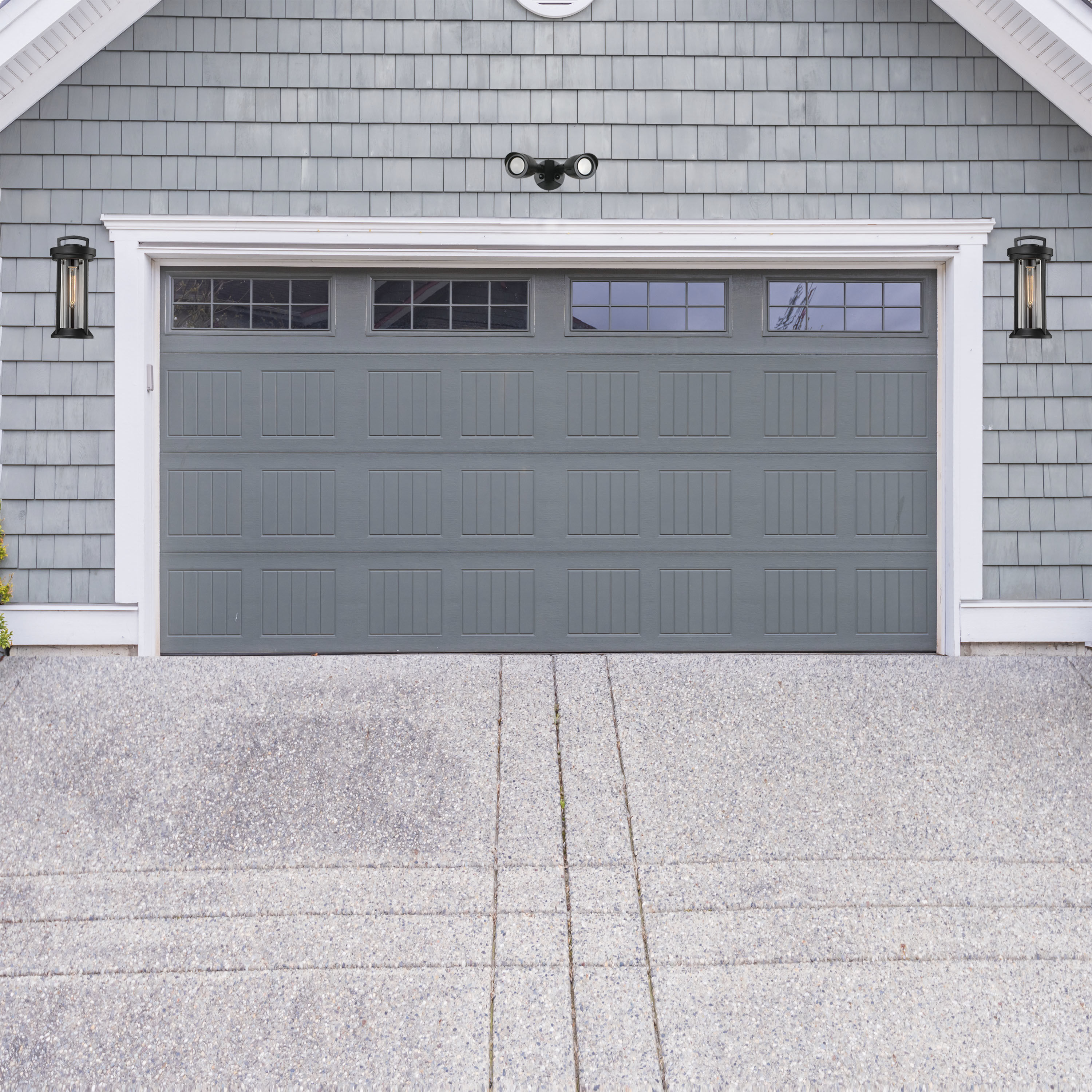 Brentwood LED 5 inch Black Security Light