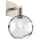 Terra 1 Light 9 inch Beige Silver Indoor Sconce Wall Light in Metallic Beige Silver, Terra Clear