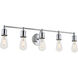 Serif 5 Light 29 inch Chrome Wall Sconce Wall Light