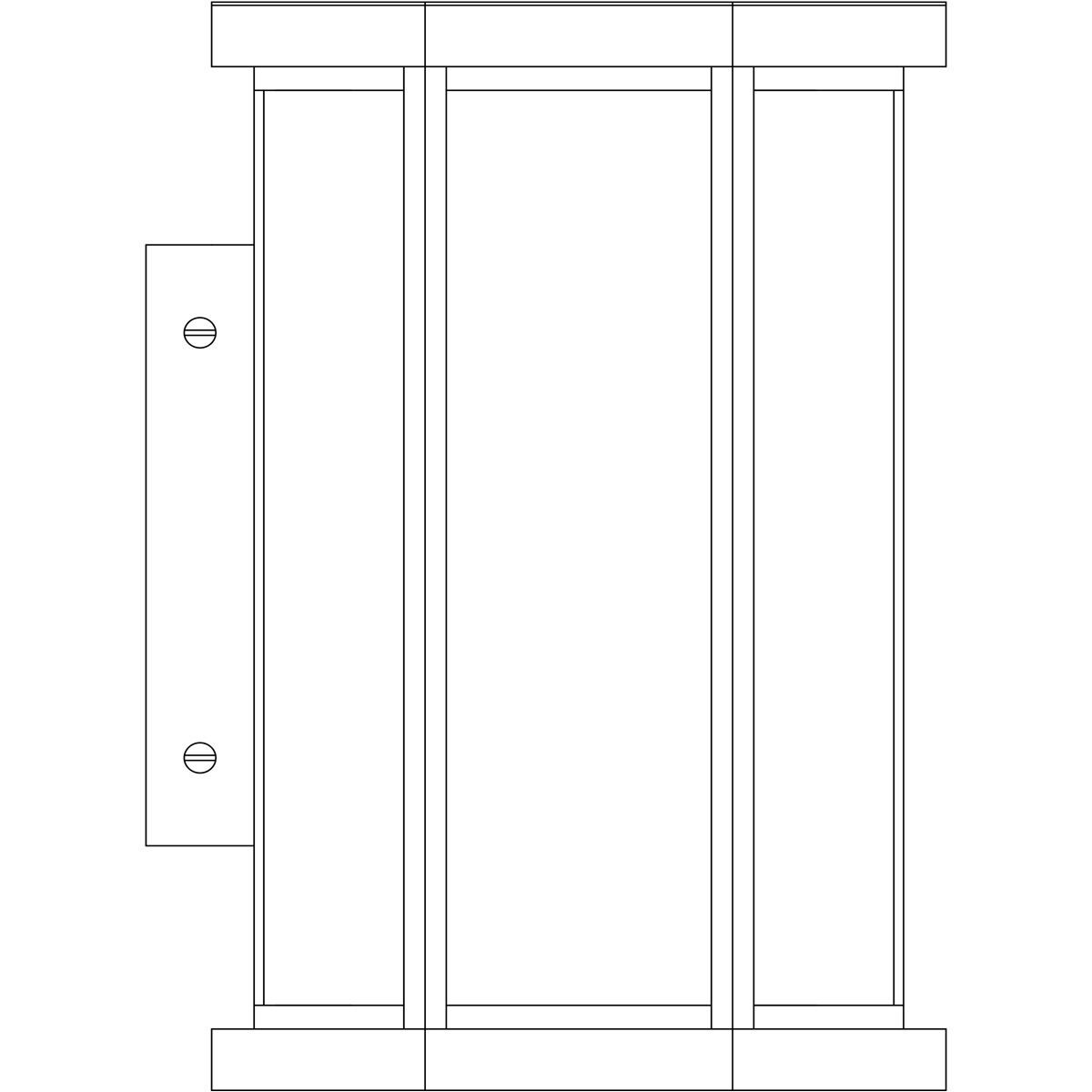 Lyon 1 Light 8 inch Satin Black Outdoor Wall Mount in Dew Drop