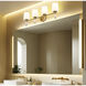 Henri Vanity Wall Light in Modern Gold