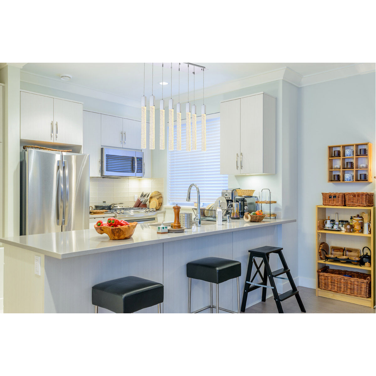 Weston 8 Light 36 inch Chrome Pendant Ceiling Light