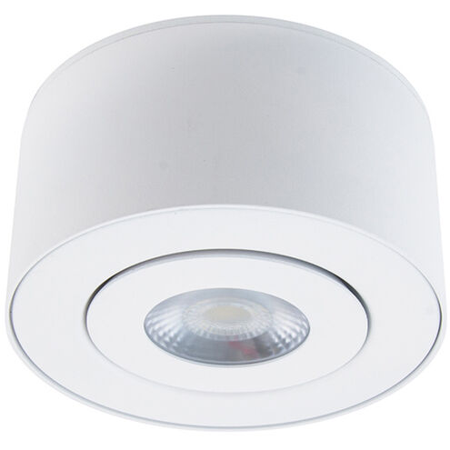 I Spy 1 Light 5 inch White Outdoor Flush Mount in 4000K