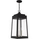 Oslo 3 Light 10.5 inch Black Outdoor Pendant Lantern