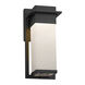 Fusion 12 inch Matte Black Outdoor Wall Sconce in Weave Fusion