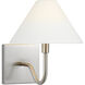 Drew & Jonathan Eldon 1 Light 8.25 inch Brushed Nickel Wall Sconce Wall Light, Small