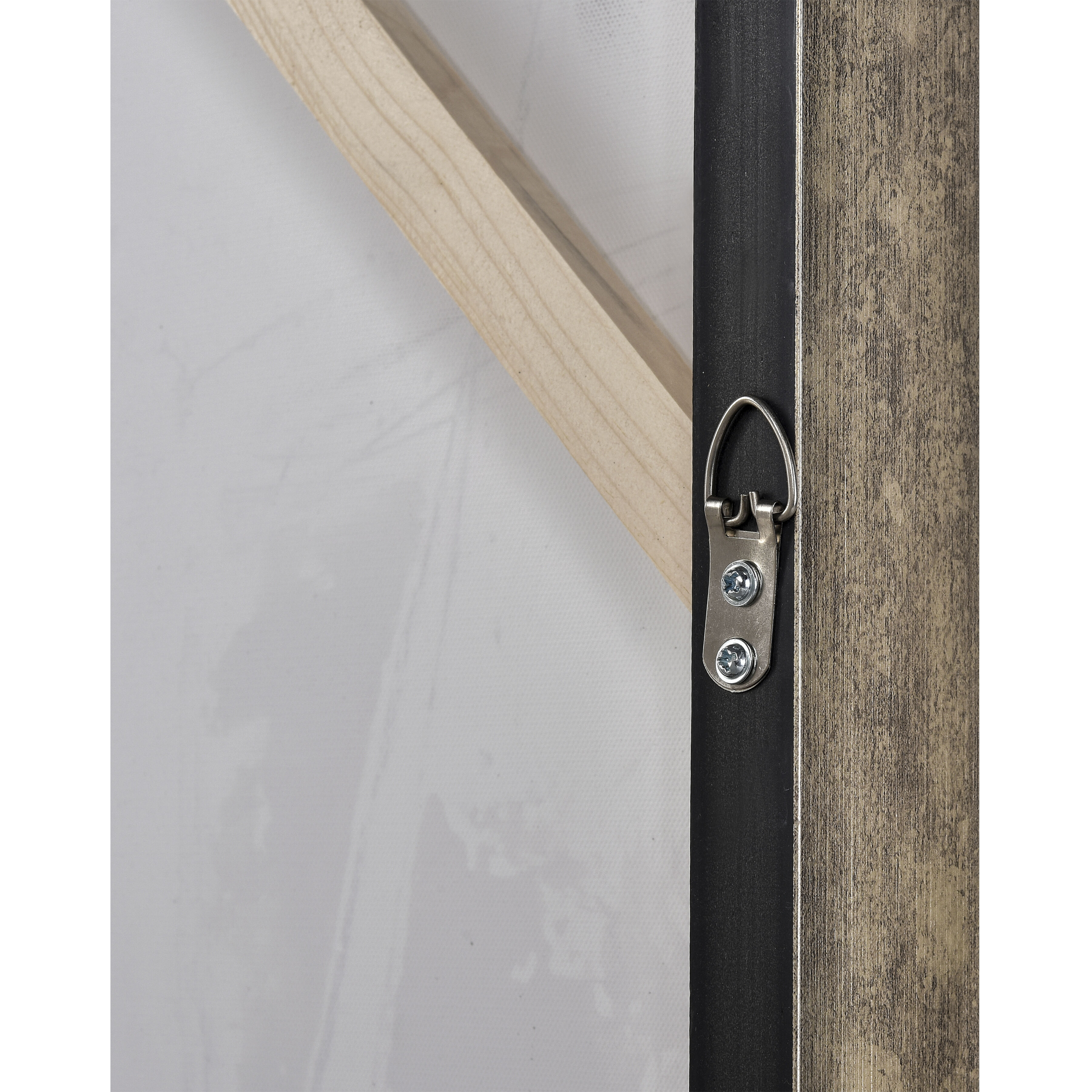 Burgess I Off White with Black and Antique Gold Framed Wall Art, Abstract