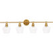 Gene 4 Light 38 inch Brass Wall sconce Wall Light