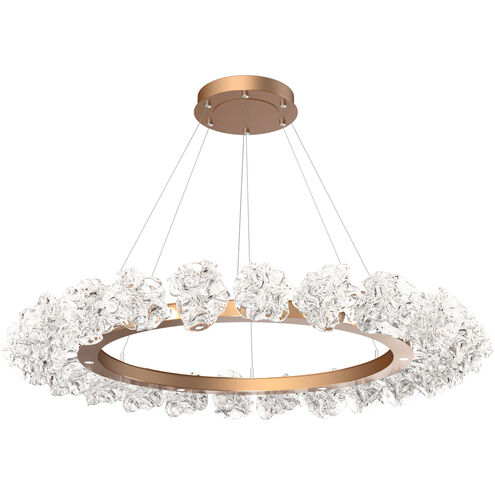 Blossom LED Novel Brass Chandelier Ceiling Light, Ring
