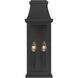 Talburn 2 Light 19.75 inch Sand Coal Black Outdoor Wall Lantern