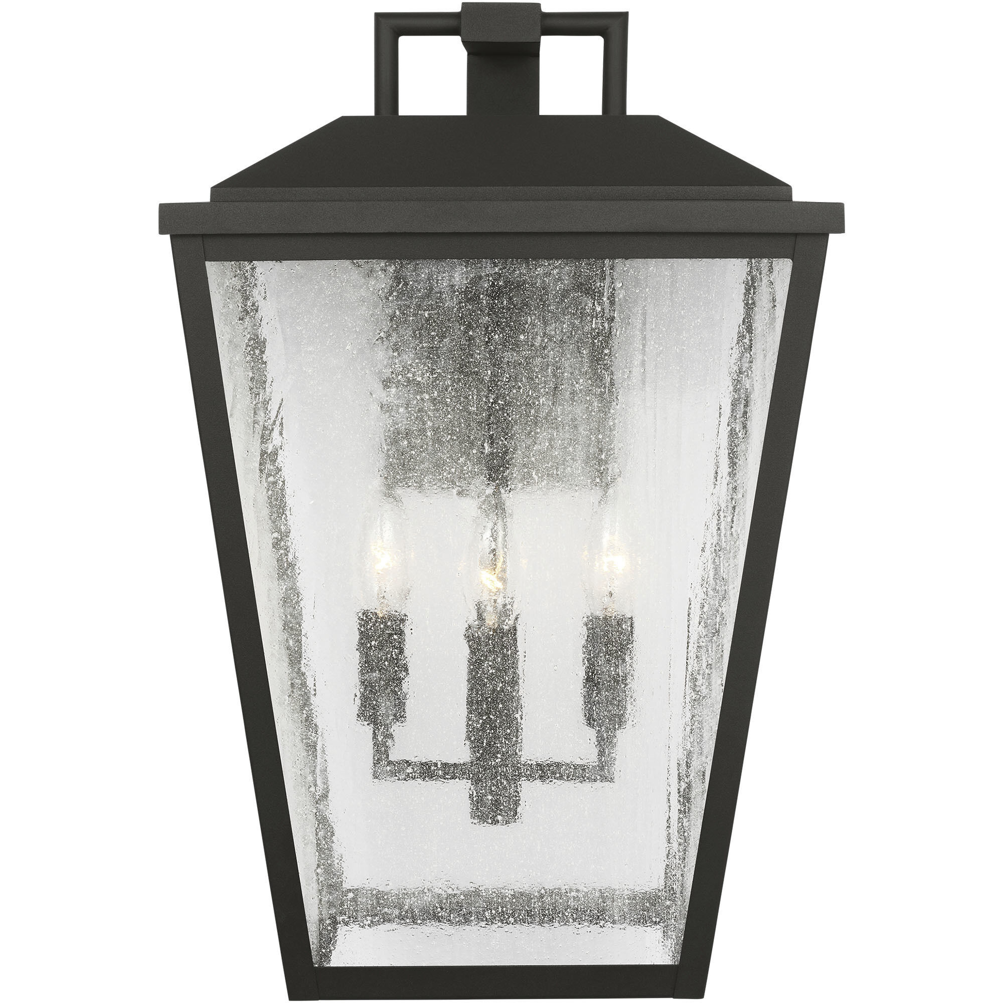Drew & Jonathan Kennewick 4 Light 19 inch Textured Black Outdoor Wall Lantern, Large