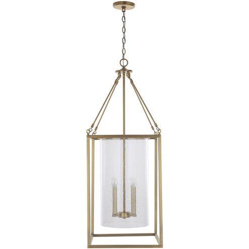 Tatum 4 Light 16 inch Aged Brass Foyer Ceiling Light