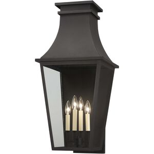Gloucester 4 Light 30 inch Sand Coal Outdoor Wall Mount, The Great Outdoors
