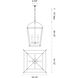 Manor 4 Light 16.5 inch Urban Bronze Pendant Ceiling Light