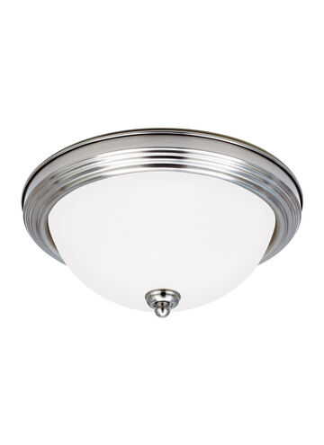 Geary 3 Light 14.5 inch Brushed Nickel Flush Mount Ceiling Light