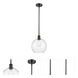 Ballston Large Athens 1 Light 10 inch Oil Rubbed Bronze Pendant Ceiling Light in Seedy Glass, Ballston