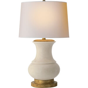 Chapman & Myers Deauville 30.25 inch 150.00 watt Tea Stain Crackle Table Lamp Portable Light in Natural Paper