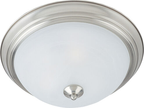 Flush Mount EE 2 Light 14 inch Satin Nickel Flush Mount Ceiling Light