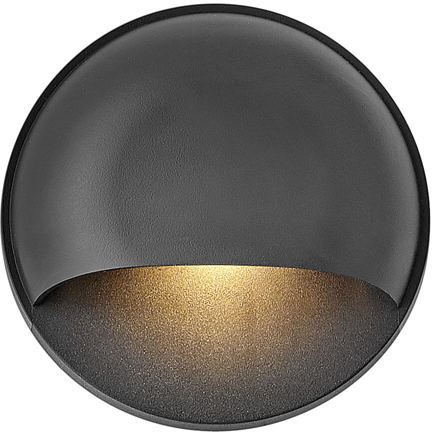 Nuvi 12v 1.40 watt Black Landscape Deck Sconce, Round