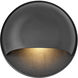 Nuvi 12v 1.40 watt Black Landscape Deck Sconce, Round