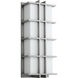 Telshor 2 Light 22 inch Satin Nickel Outdoor Wall Sconce