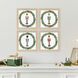 Nutcracker Wreath Green and Multi and Red and White Framed Art, Propac