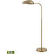 Alda 53.5 inch 3.00 watt Aged Brass Floor Lamp Portable Light