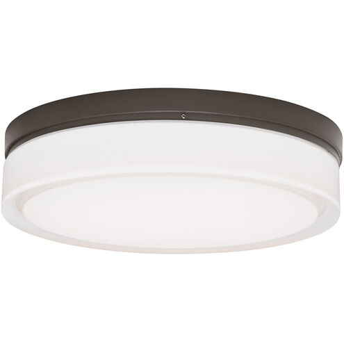 Cirque 11 inch Charcoal Outdoor Flush Ceiling Wall