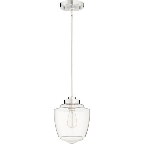 Acorn 1 Light 9 inch Polished Nickel Mini Pendant Ceiling Light