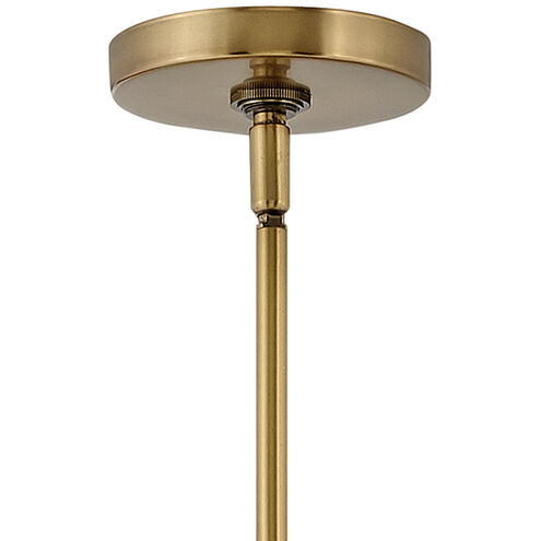 Oliver 1 Light 14.25 inch Black with Heritage Brass Indoor Pendant Ceiling Light