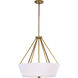 Seneca 4 Light 22 inch Natural Brass Pendant Ceiling Light