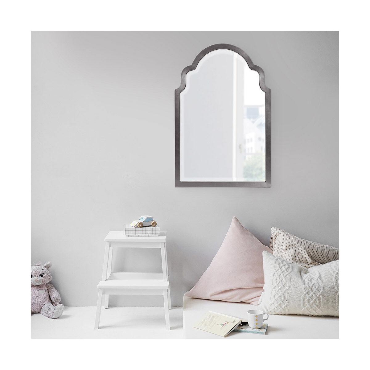Sultan 36 X 24 inch Glossy Charcoal Wall Mirror