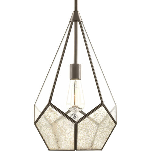 Cinq 1 Light Antique Bronze Pendant Ceiling Light, Design Series