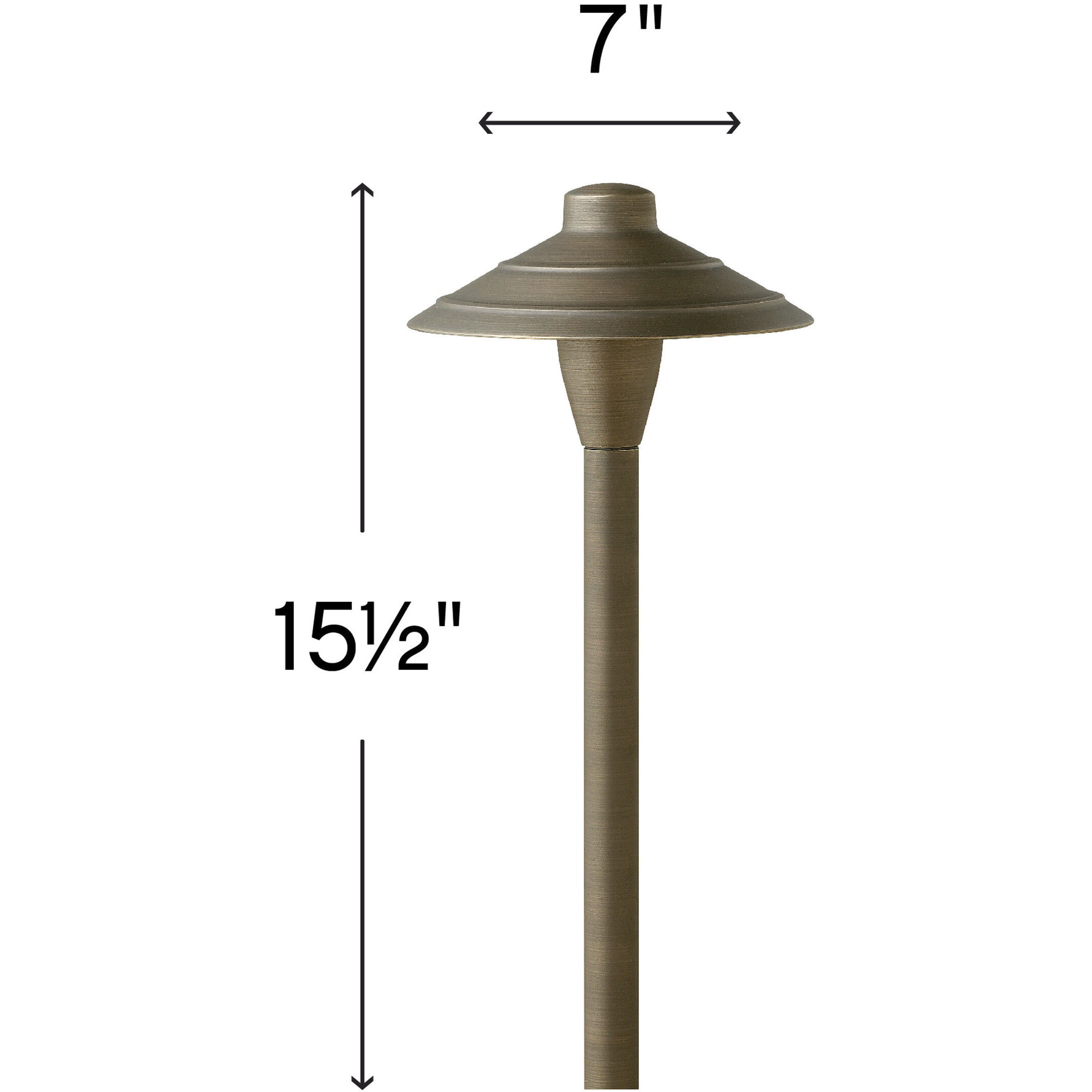 Hardy Island Traditional 12v 1.50 watt Matte Bronze Landscape Path Light