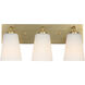 Miles 3 Light 18.00 inch Bathroom Vanity Light