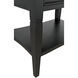 Oxford 30 X 28 inch Hand Rubbed Black Side Table, 2 Drawer