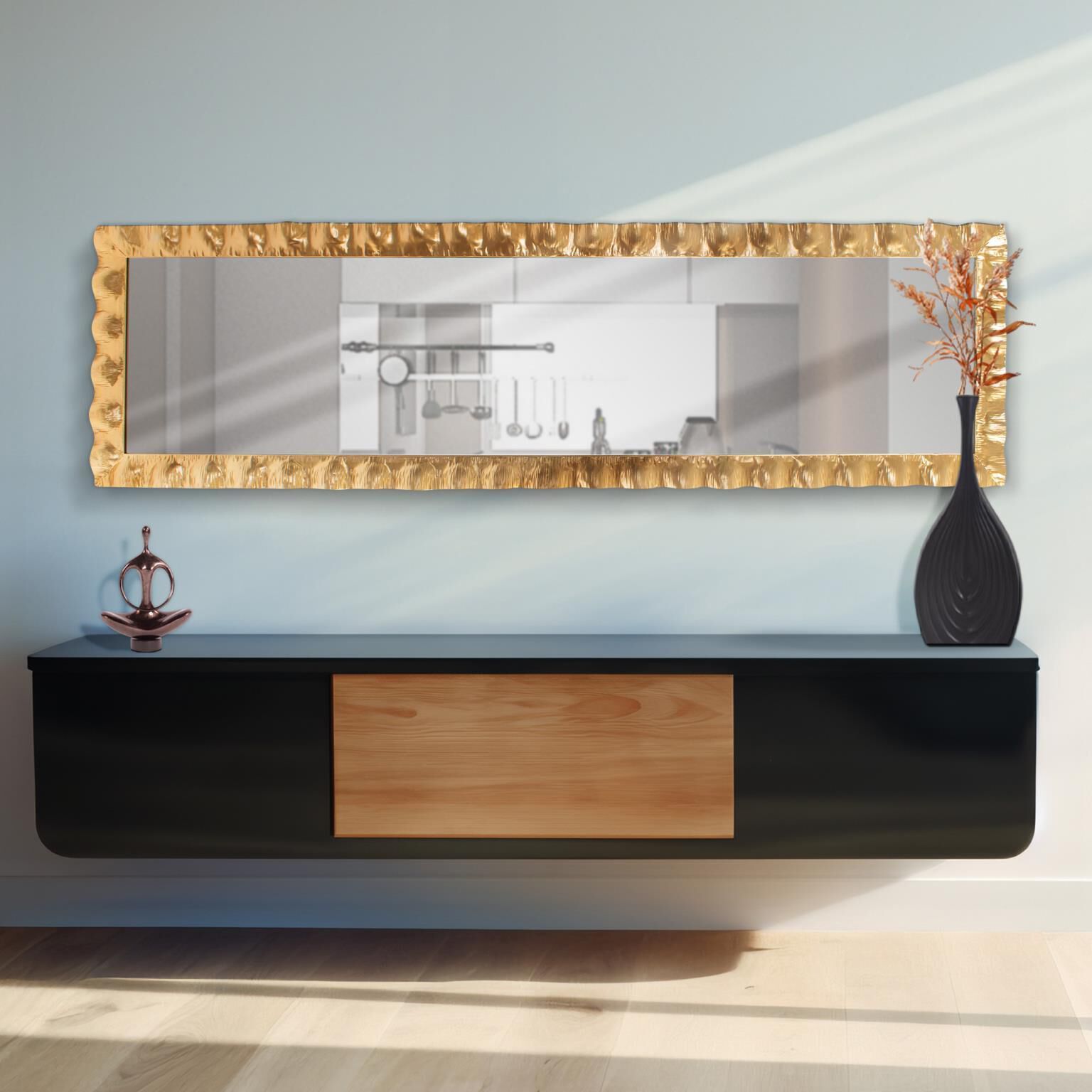 La Bailadora 72 X 20 inch Gold Dressing Mirror