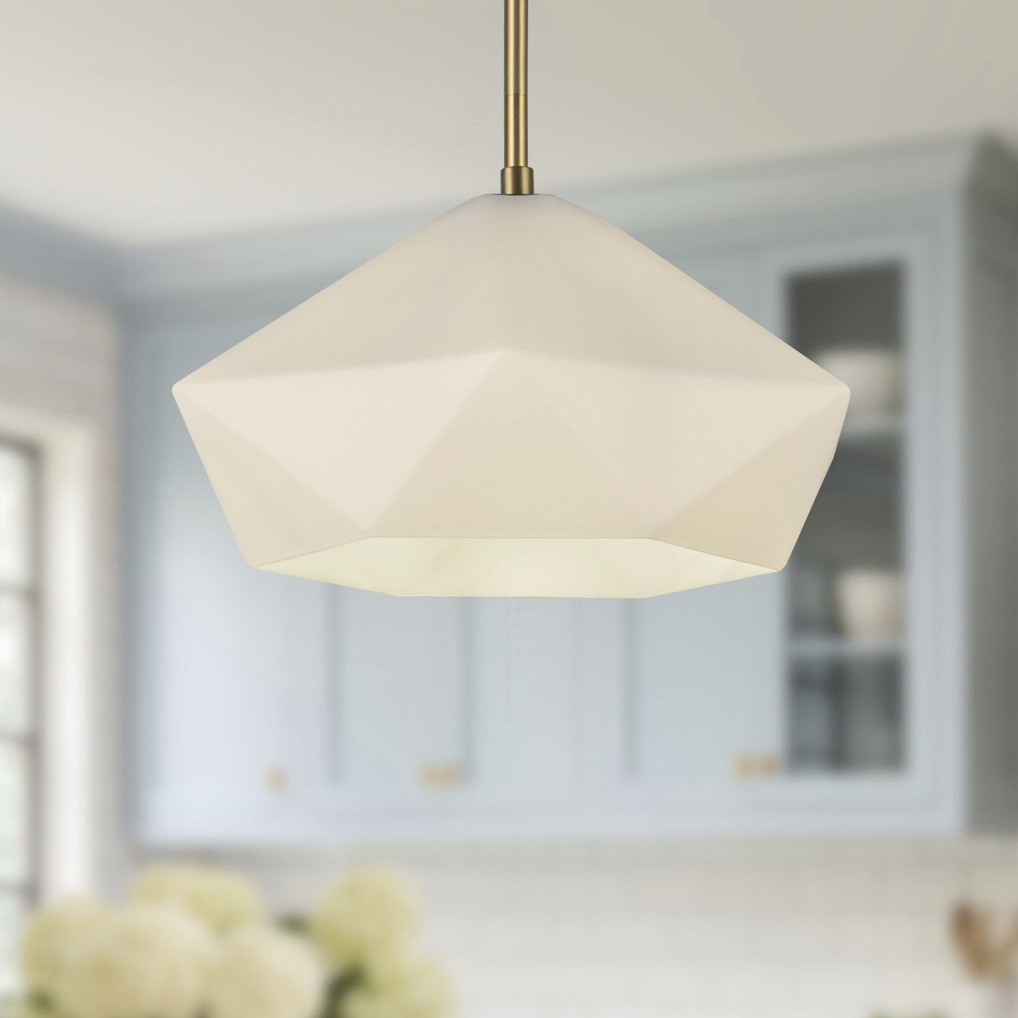 Alora Mood Krysta Pendant Ceiling Light in Brushed Gold