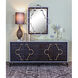 Mills 72 X 22 inch Dark Stain with White and Polished Brass Credenza