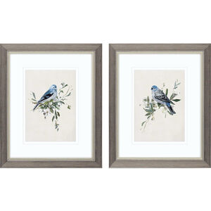 Animals Blue and Green and Gray and Neutral Framed Art