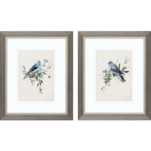 Animals Blue and Green and Gray and Neutral Framed Art