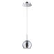 Rhondo LED 5 inch Chrome Pendant Ceiling Light